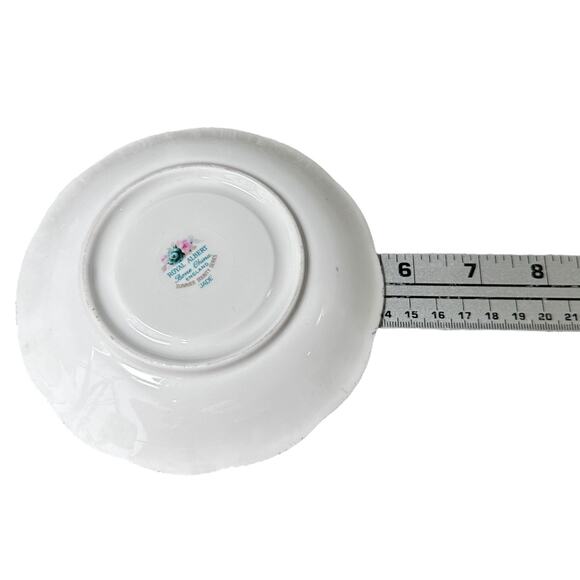 Royal Albert Summer Bounty Series Jade Cup & Saucer Set White Bone China England - Picture 12 of 12